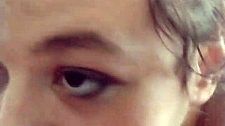 this busty milf deepthroats fat cock sloppy bareback blowjob with brown eyes