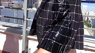 Erotique entertainment two amateur girls balcony barefoot footjobs big dick wet patio eric john