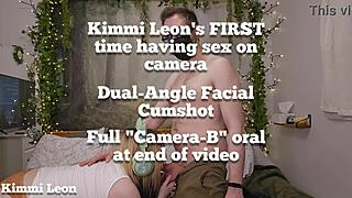 Filmed fuck ends with kade's huge cock facial blast?