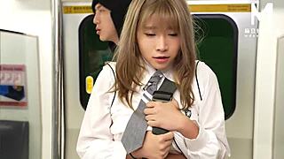 asian college girl bent over doggystyle outdoors her juices dripping everywhere as she rides big cock in public sex frenzy