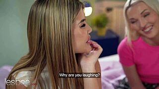 i'm shaking watching petite blonde lovita fate scissor with lady dee... so intimate