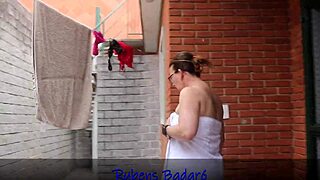 latina milf bends over gives her juicy ass to panty thief's monster cock riding cowgystyle