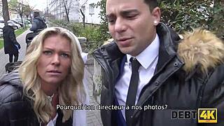 desperate bride cheats on husband for cash right in front of him in homemade reality scene