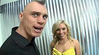 Fucking This Blonde Milf Hard in the Ring Now!