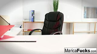 Sexy Asian Marica Hase Toys Her Wet Pussy with Glass Dildo