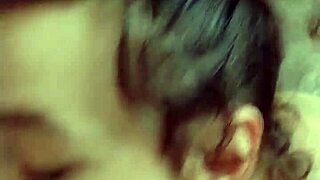 this busty milf deepthroats fat cock sloppy bareback blowjob with brown eyes