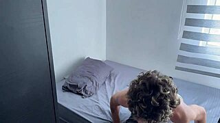 Caught my tiny stepsis and stepmom scissoring, joined their hot lesbian action!
