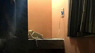 brunette meets black guy in hotel for intimate night