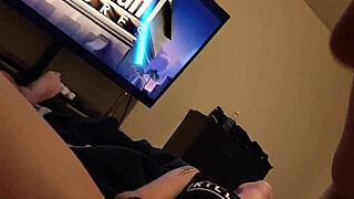 girlfriend's soaked tight pussy lips explode in crazy dildo orgasm