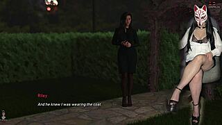 Steps of Debauchery 68 College Coed Strips Naked Lingerie in Public Brothel