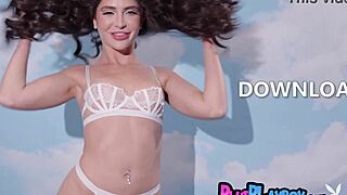 mysterious petite model teases with small tits in seductive lingerie poses