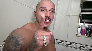 brazilian latina teen pornstar couple takes steamy amateur bath together intimately