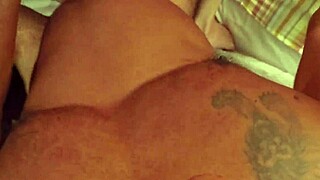 Busty redhead wife bent over for doggystyle anal creampie from monster BBC!