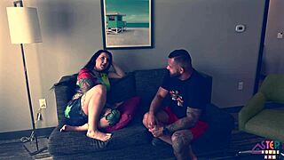 Amateur dude pounds step-sis missionary style rough