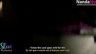 Wifey pounded by BBC stranger on street while cuck watches 😈🍆👀