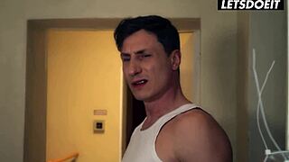 Missy Luv's Tight Pussy Stretched by Huge Cock in Horny Hostel Dorm