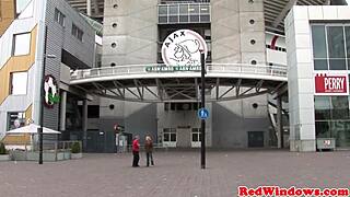 you won't believe how this pierced dutch hooker takes that facial after deep blowjob