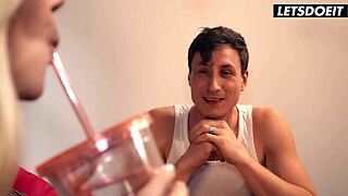 Missy Luv's Tight Pussy Stretched by Huge Cock in Horny Hostel Dorm