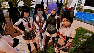 Harem Hotel 169 Game Session Unfolds in Steamy Hotel Encounter