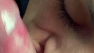 Candie Cross teases legs wide then chokes on destroying throat fuck