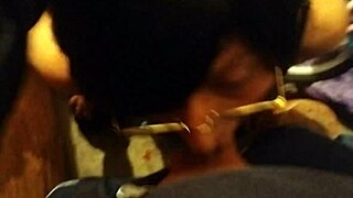 yo this trans slut takes face fucking like a champ 😈🍆💦