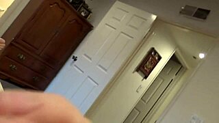 skinny housewife scarlett johnson gags on cock in hardcore pov