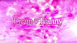 Estela Duarte's shemale cock explodes him hard