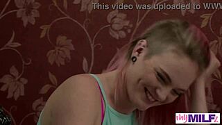 Bratty Milf Carly Rae Summers Fingers Shaved Pussy to Squirt for MyMilfz