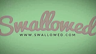 Anastasia and Kendra swallow our sloppy deepthroat cumswap after rimjobs and pussy licks?