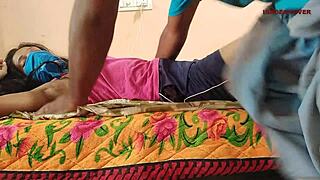 Horny Indian Wife Fingers Shaved Pussy on Ranch to Arouse Husband with Homemade Sex Video