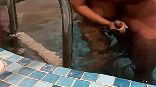 me n my hot indian girlfriend ridin poolside hotel holiday sex