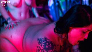 Lesbian Foot Lovers Tease Toes and Barefoot Pleasures Gently