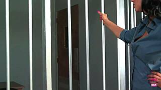 Public pissing bust leads to rough outdoor banging by sexy police officer