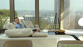 Codey steele tempts stepsis lyra with veggies for deepthroat blowjob