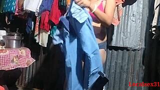 cute boudi gettin hard chudai alone at home damn she's tight