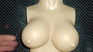 Dolly gets penetrated in every position from desk doggy to bent over creampie double pleasure