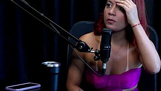 Bruna Ferrari hides face at first shoves cucumber up ass skips pussy sex challenged on sheer red watch her submit