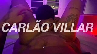brazilian brunette moans wildly riding big black cock after deepthroat facefuck