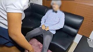 stepdad punishes me hard by fucking my ass and creampie pussy