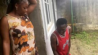 Neighbor's juicy wife screams pussy fucked cum on ass!