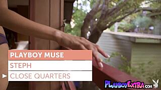 Latina milf stephanie angulo strips slowly teasing her erotic natural tits and pussy