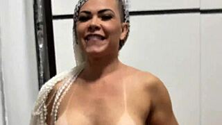 Juicy brazilian neighbor's tight pussy makes me cum hidden