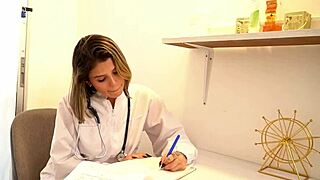 petite doctor melanie caceres with tight pussy rides bbc patient borisjackson in hospital