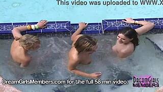 oh man those college girls playin naked all over our spring break party house!!