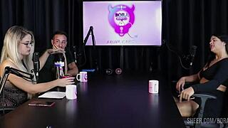 Val Mineirinha Bruna Carlos Sheer Red Lingerie Casting Fuck Compilation