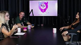 Val Mineirinha Bruna Carlos Sheer Red Lingerie Casting Fuck Compilation