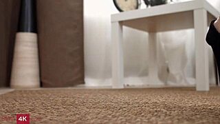 Slim4k Megan Masturbates Before Enticing MMF Threesome Action