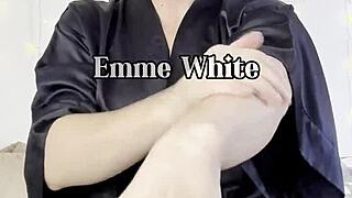 milf tests gym outfits on sex machine with guided jerkoff instructions