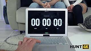 hunt4k blonde bombshell makes him cum instantly during pickup