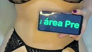 brazilian white girl with natural tits takes missionary pounding her big clit and pink hot pussy in amateur homemade